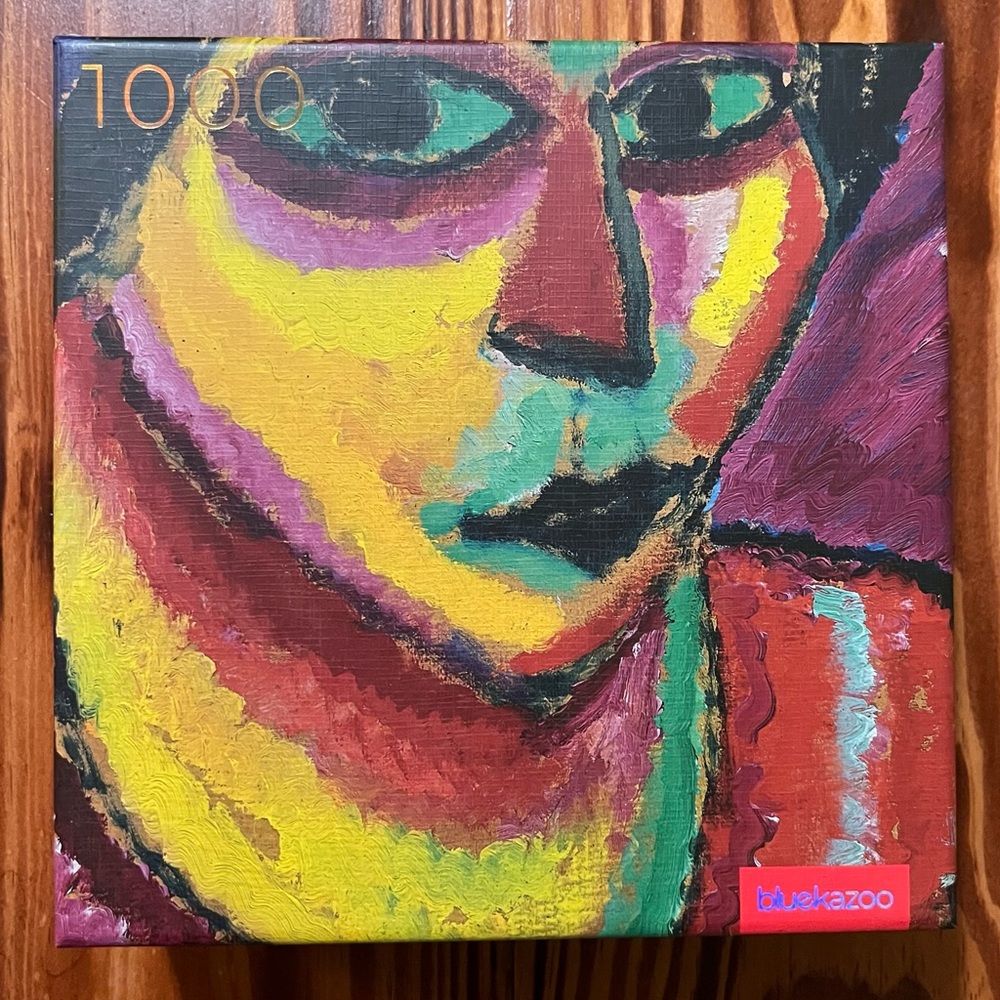 Blue Kazoo “Rumor Has It” 1000-Piece Jigsaw Puzzle Abstract Face 20x30 USA
